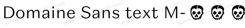 Domaine Sans text M字体转换